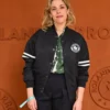 French Open 2025 Alysson Paradis Black Varsity Jacket