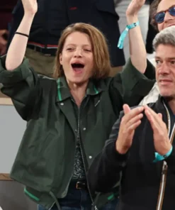 French Open 2025 Melanie Thierry Green Jacket