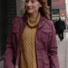 Grimm S05 Bree Turner Maroon Jacket