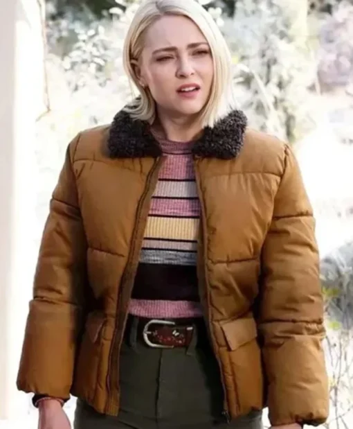 Grosse Pointe Garden Society S01 Alice Morris Brown Puffer Jacket