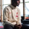 Jeremie Frimpong Nike Liverpool FC Strike Cream Track Jacket