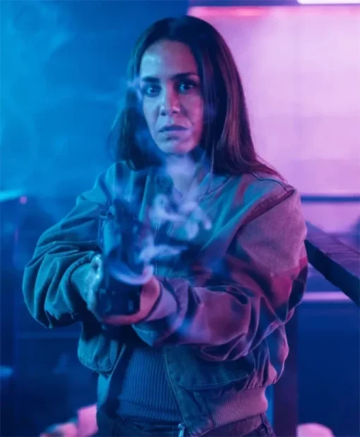 K.O. 2025 Alice Belaïdi Green Bomber Jacket