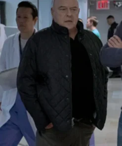 Law And Order Organized Crime S05 Randall Stabler Black Quilted Jacket