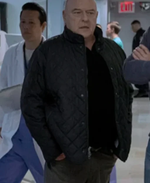 Law And Order Organized Crime S05 Randall Stabler Black Quilted Jacket