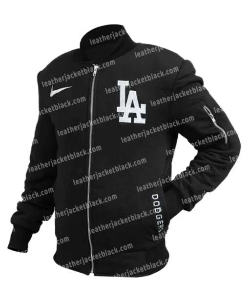 Los Angeles Dodgers Black Bomber Jacket For Sale