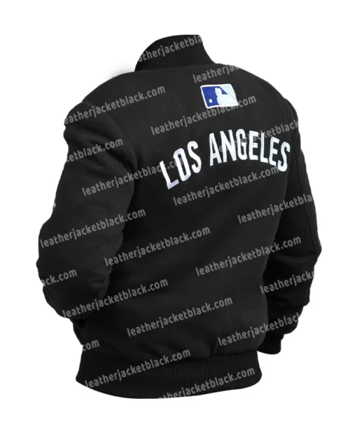 Los Angeles Dodgers Black Vintage Bomber Jacket