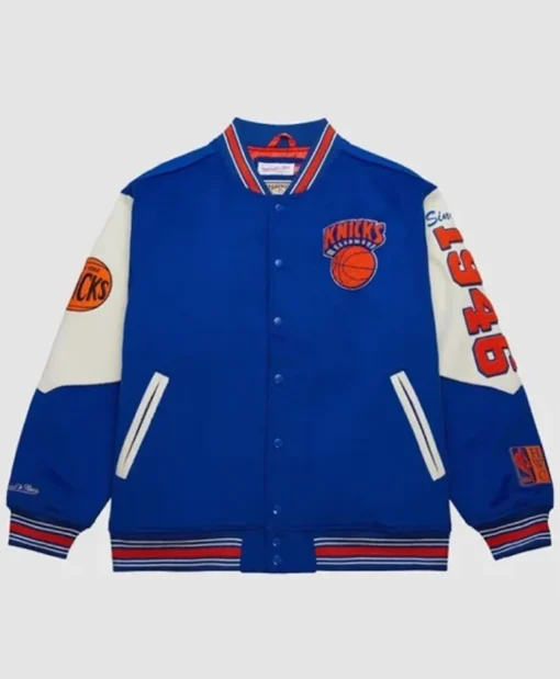 Mitchell And Ness Knicks Team History Varsity Jacket