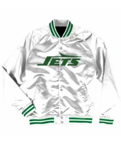 New York Jets White Varsity Jacket