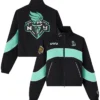 OVO x Wnba New York Liberty Black And Sky Blue Track Jacket