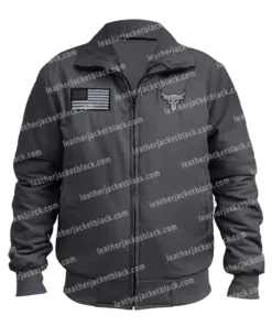 Project Rock x Freedom Dwayne Johnson Black Bomber Jacket