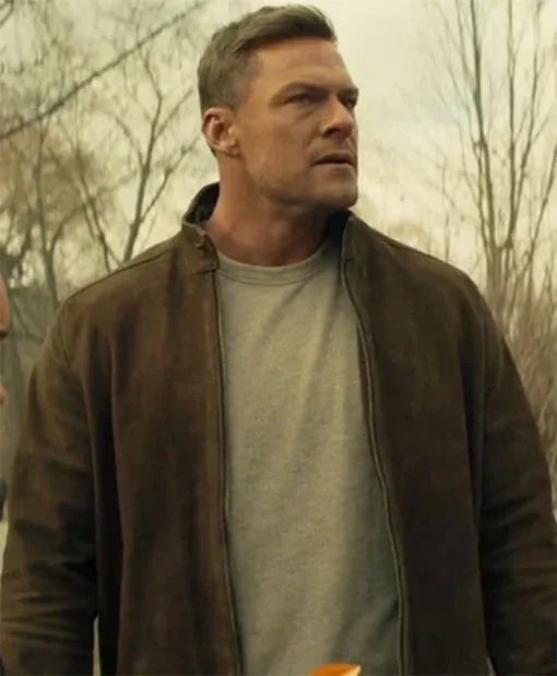 Reacher S03 Alan Ritchson Brown Suede Jacket