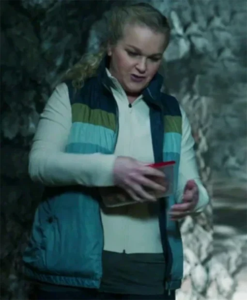 Resident Alien S04 Elizabeth Bowen Colorblock Puffer Vest