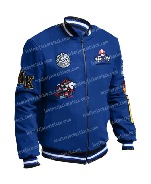 Super Mario Kart Blue Bomber Jacket For Sale