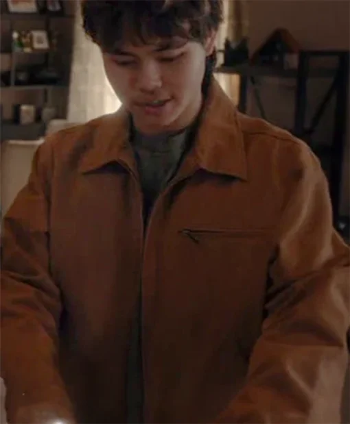 The Cleaning Lady S04 Chris De La Rosa Brown Jacket