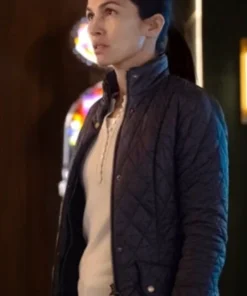 The Cleaning Lady S04 Elodie Yung Black Quilted Jacket