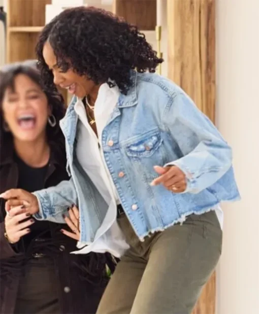 The Motherhood S01 Destini Ann Blue Denim Jacket