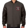 Toronto Raptors Black And Charcoal Varsity Jacket
