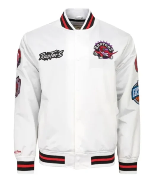 Toronto Raptors City Collection White Varsity Jacket
