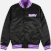Toronto Raptors Heavyweight Black Varsity Jacket