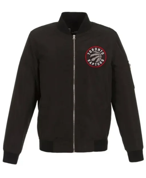 Toronto Raptors Lightweight Black Bomber Jacket