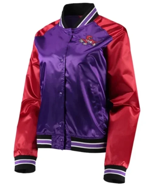 Toronto Raptors Purple And Red Varsity Jacket