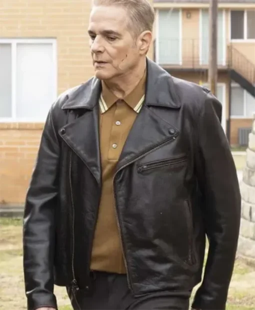 Will Trent S03 Yul Vazquez Leather Black Jacket