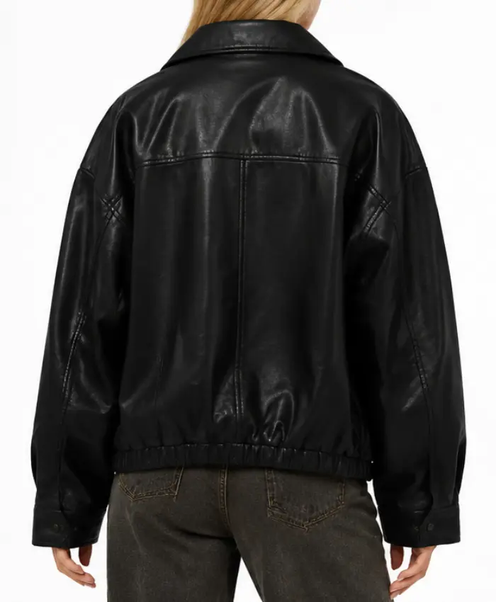 Women Oversized Leather Jacket