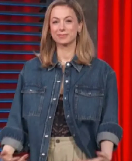 Access Daily 2025 Iliza Shlesinger Shirt Denim Jacket
