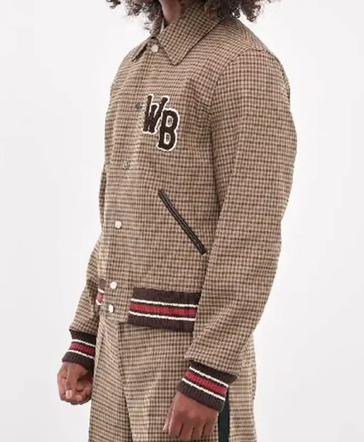 Aisha Hinds 9-1-1 S08 Checked Varsity Jacket