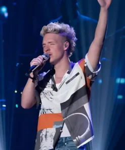 American Idol S23 Baylee Littrell Prehistoric Print Shirt