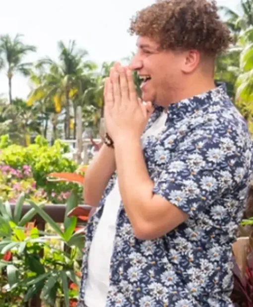 American Idol S23 Filo Floral Blue Shirt