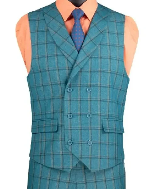 American Idol S23 Luke Bryan Blue Check Vest