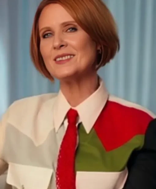 And Just Like That S03 Cynthia Nixon Colorblock Shirt