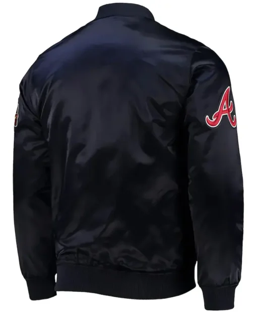 Atlanta Braves Wordmark Navy Blue Jacket