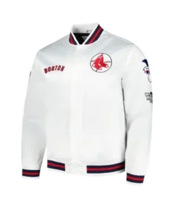 Boston Red Sox City Collection White Varsity Jacket