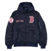 Boston Red Sox Historic L-2B Navy Blue Hooded Bomber Jacket
