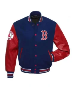 Boston Red Sox Red And Blue Letterman Varsity Jacket