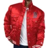 Boston Red Sox Red Silver Tab Trucker Varsity Jacket