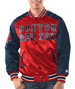 Boston Red Sox Renegade Red And Navy Varsity Jacket