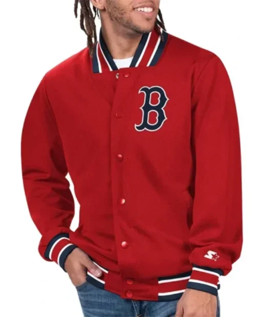 Boston Red Sox Secret Weapon Red Varsity Jacket