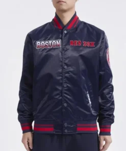 Boston Red Sox Turn It Up M Classic Rib Varsity Jacket