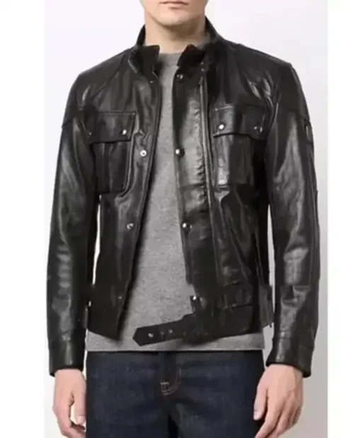 Buy Matt Czuchry The Resident Season 5 Episode 19 Conrad Hawkins Black Leather Jacket