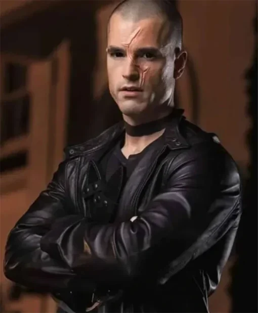 Buy Now Andrew Biernat TV-Series The Black Dagger Brotherhood 2025 Zsadist Black Leather Jacket For Unisex