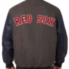 Buy Now Boston Red Sox Charcoal And Navy Blue Varsity Jacket For Men And Women