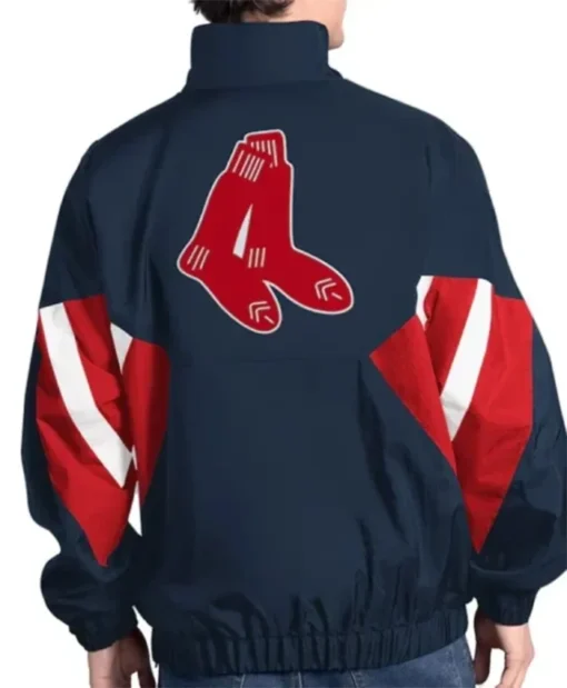 Buy Now Boston Red Sox Cooperstown Chief Navy Half-Zipper Jacket For Men And Women