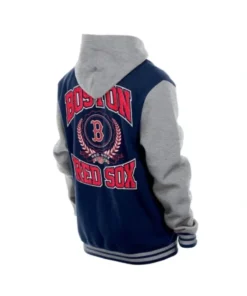 Buy Now Boston Red Sox Throwback Prep Navy Blue Hooded Jacket For Men And Women