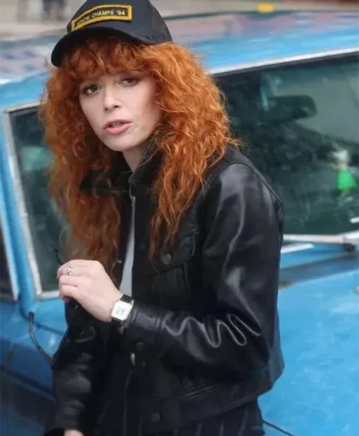 Buy Now Charlie Cale TV-Series Poker Face 2025 Natasha Lyonne Black Leather Jacket For Unisex