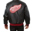 Buy Now Detroit Red Wings Black Leather Varsity Jacket For Men And Women