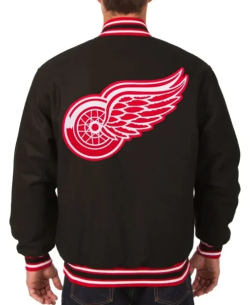 Buy Now Detroit Red Wings Black Varsity Jacket For Men And Women