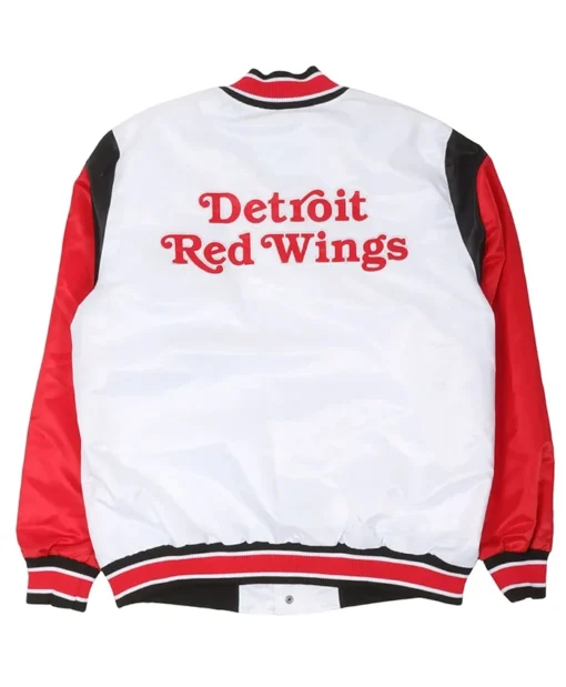 Buy Now Detroit Red Wings White And Red Teddy Varsity Jacket For Men And Women